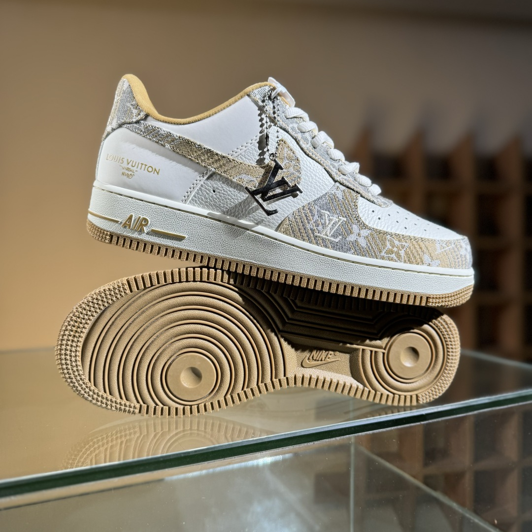 Nike Air Force 1'07 Low LV联名 卡其灰牛仔 空军一号低帮休闲运动板鞋 SC9207-542