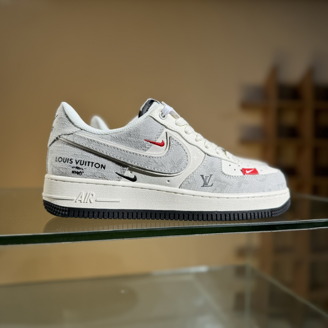 Nike Air Force 1’07 Low LV联名 灰牛仔双勾 空军一号低帮休闲板鞋 YX5066-343