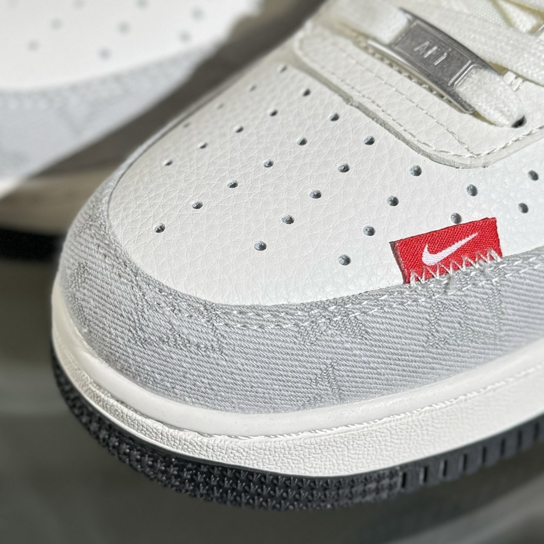 Nike Air Force 1'07 Low LV联名 灰牛仔双勾 空军一号低帮休闲板鞋 YX5066-343