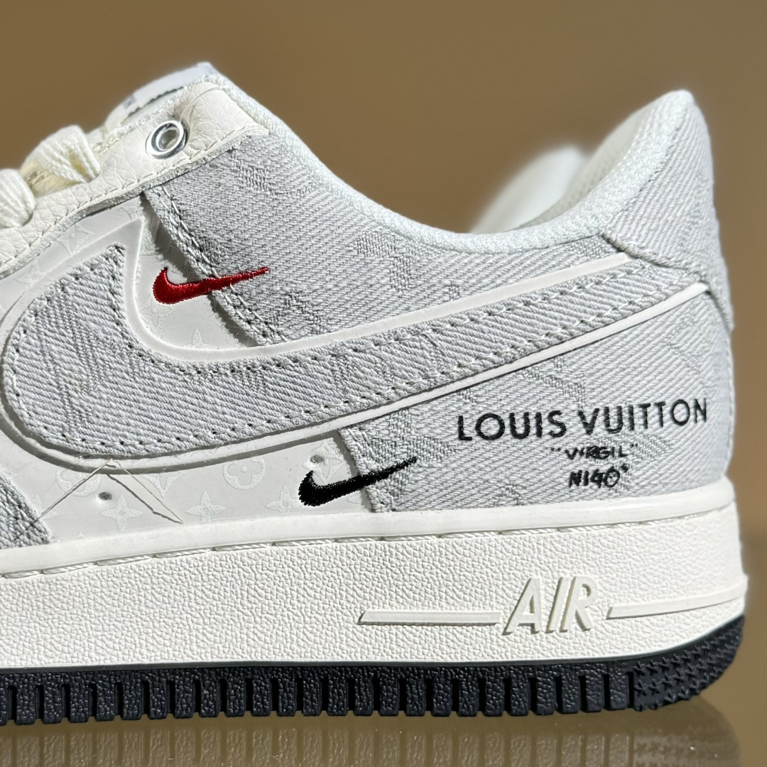 Nike Air Force 1'07 Low LV联名 灰牛仔双勾 空军一号低帮休闲板鞋 YX5066-343