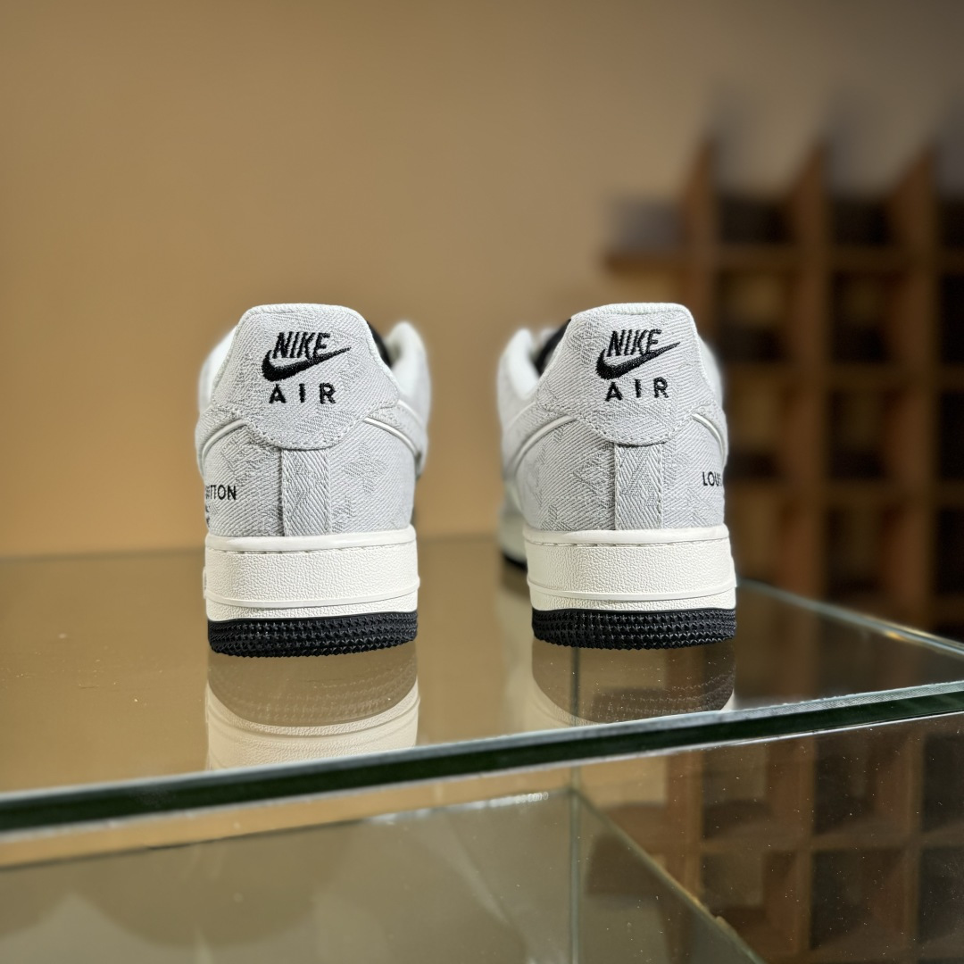 Nike Air Force 1'07 Low LV联名 灰牛仔双勾 空军一号低帮休闲板鞋 YX5066-343