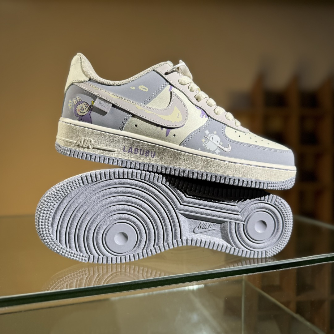 Nike Air Force 1 Low X Labubu “拉布布紫”空军一号低帮休闲运动板鞋 DB3301-221