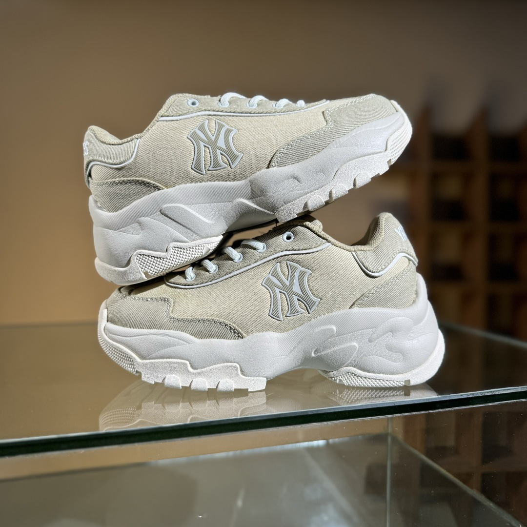 160 MLB 复古风格美国职业棒球大联盟 Bigball Chunky DENIM 系列 复古增高休闲老爹鞋 3ASHD075N