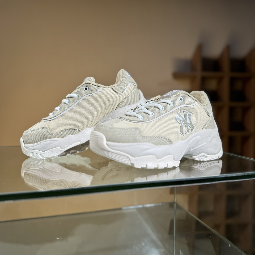 160 MLB 复古风格美国职业棒球大联盟 Bigball Chunky DENIM 系列 复古增高休闲老爹鞋 3ASHD075N