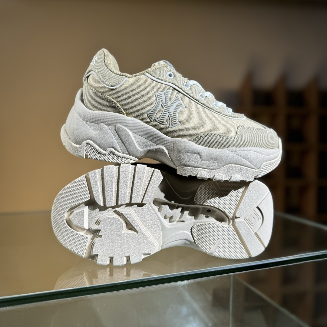 160 MLB 复古风格美国职业棒球大联盟 Bigball Chunky DENIM 系列 复古增高休闲老爹鞋 3ASHD075N