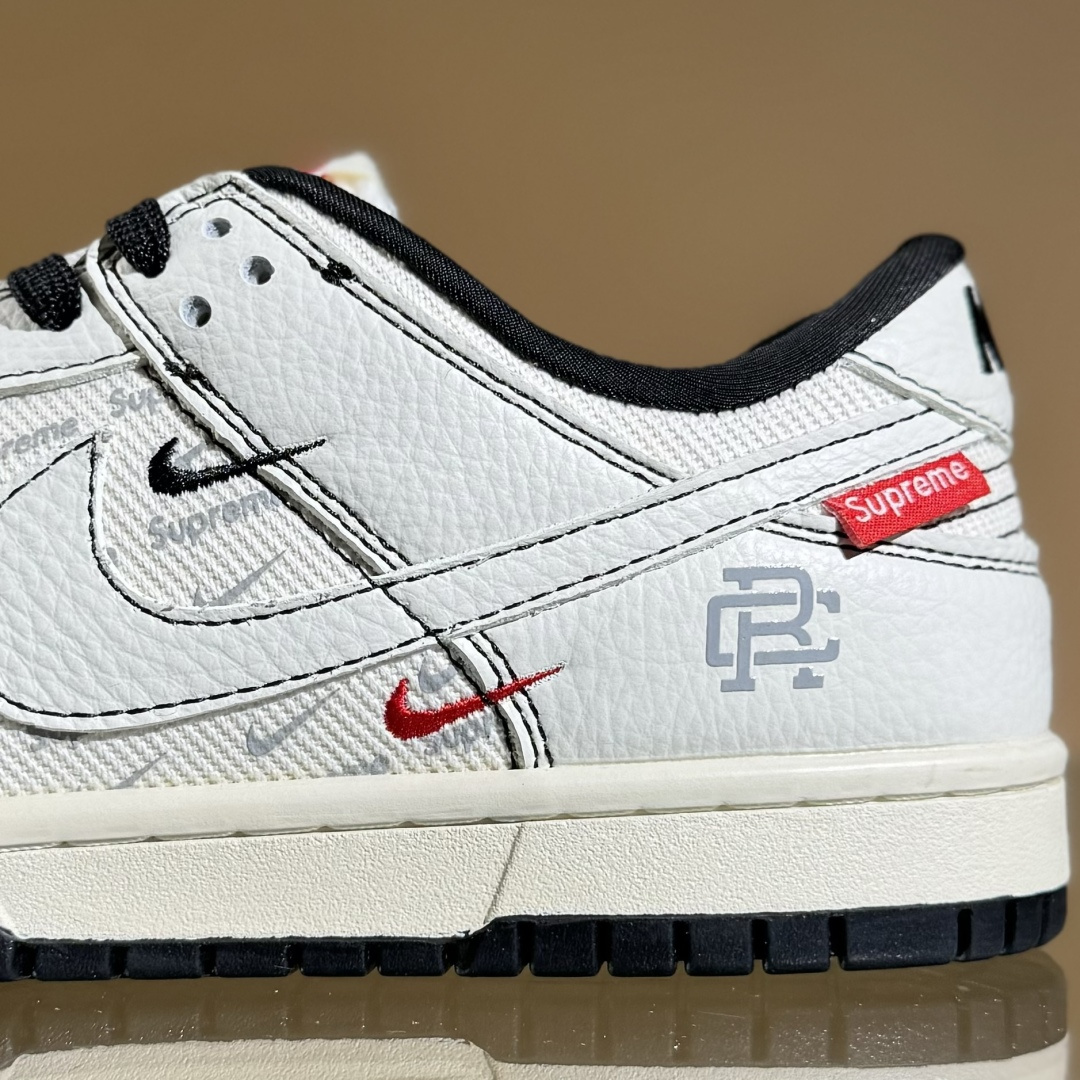 280 Nike SB Dunk Low 联名 奶白织布三小勾 低帮休闲板鞋 SC9207-424