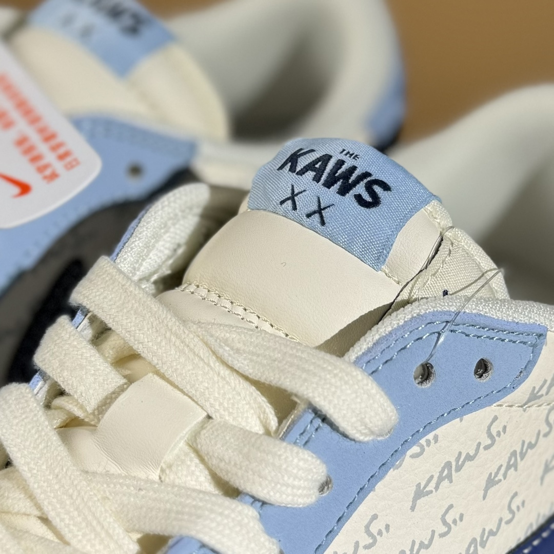 280 Travis Scott x Fragment Design x Air Jordan 1 Low OG SP AJ1 乔1 Kaws联名 双蓝生胶 低帮文化休闲板鞋 ZH2598-164