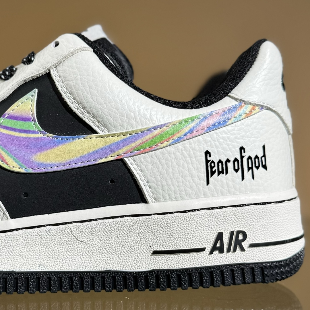 260 Nike Air Force 1'07 Low Fod联名 白灰七彩勾 空军一号低帮休闲板鞋 LW9279-011