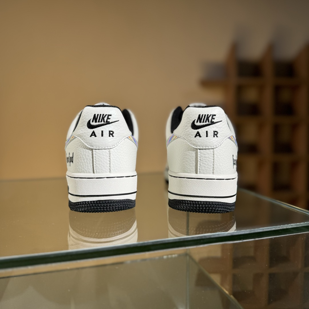 260 Nike Air Force 1'07 Low Fod联名 白灰七彩勾 空军一号低帮休闲板鞋 LW9279-011