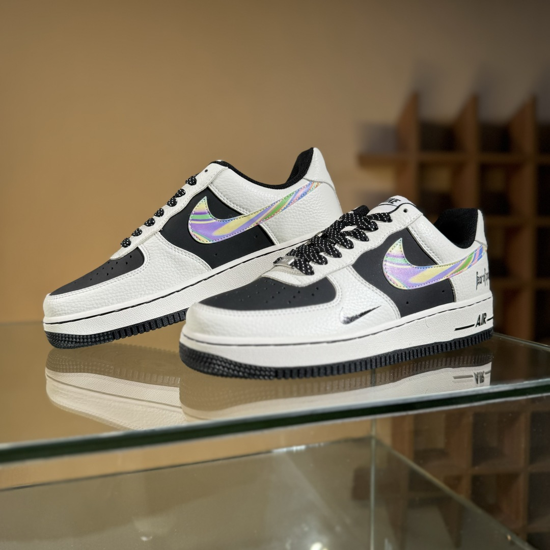 260 Nike Air Force 1'07 Low Fod联名 白灰七彩勾 空军一号低帮休闲板鞋 LW9279-011
