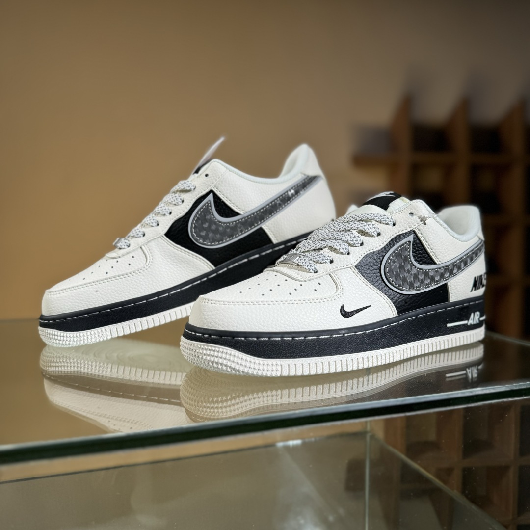 260 Nike Air Force 1'07 Low 联名 双层米黑 空军一号低帮休闲板鞋 XX3168-206