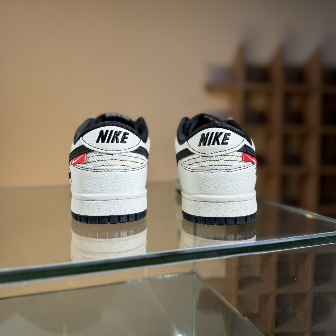 280 Nike SB Dunk Low 斯图西联名 黑白织布 周年高端定制 低帮休闲板鞋 SC9207-425