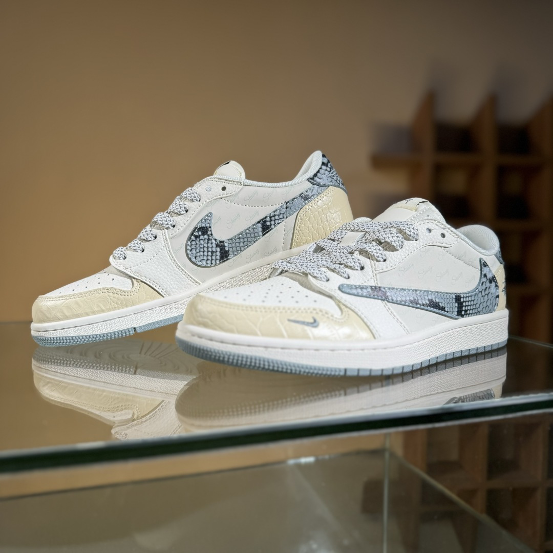 280 Travis Scott x Fragment Design x Air Jordan 1 Low OG SP AJ1 乔1 斯图西联名 灰黄蛇纹 低帮文化休闲板鞋 XS7089-621-Chinese UA Cheap High Quatity Brand Clothes Bags handbags Sneakers wholesale wholesaler seller from China Factory suppliers Fashion Clothing Shoes best Quality Beautiful Price 280 Travis Scott x Fragment Design x Air Jordan 1 Low OG SP AJ1 乔1 斯图西联名 灰黄蛇纹 低帮文化休闲板鞋 XS7089-621