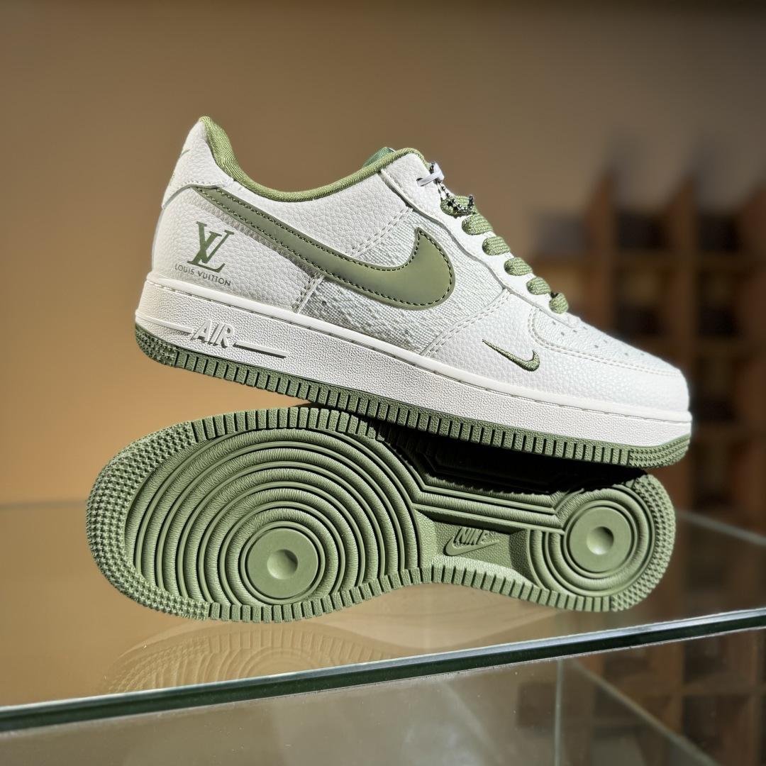 260 Nike Air Force 1'07 Low LV联名 亚麻米绿勾 空军一号低帮休闲板鞋 XX3168-192
