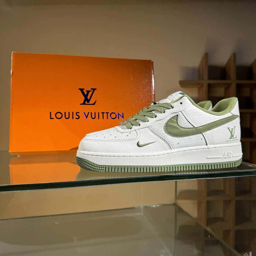 260 Nike Air Force 1'07 Low LV联名 亚麻米绿勾 空军一号低帮休闲板鞋 XX3168-192