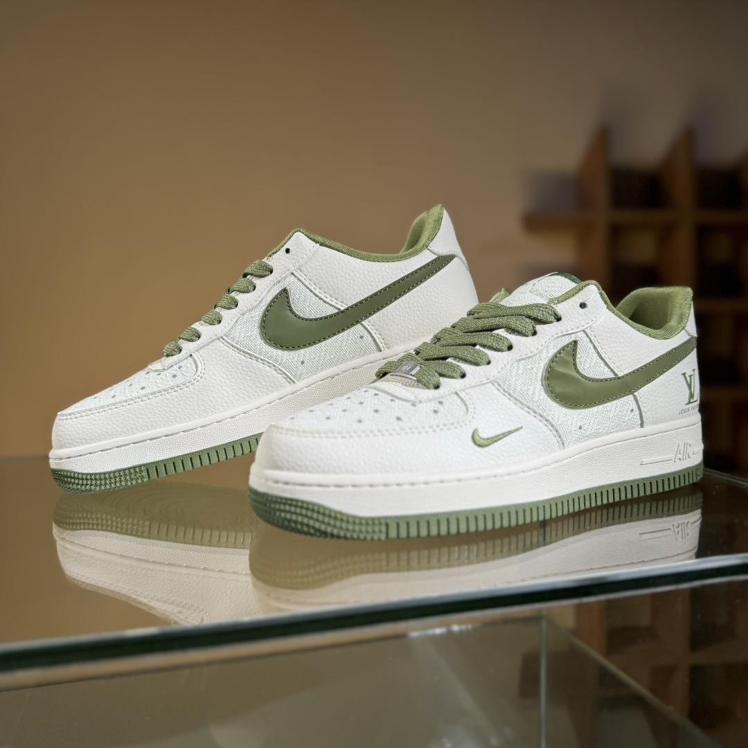 260 Nike Air Force 1'07 Low LV联名 亚麻米绿勾 空军一号低帮休闲板鞋 XX3168-192