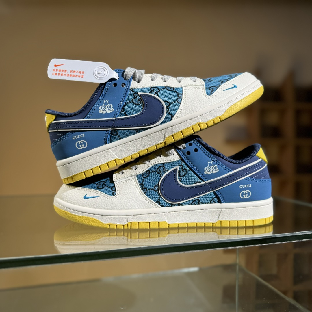 260 Nike SB Dunk Low x GUCCI 白蓝小勾 XD1588-215