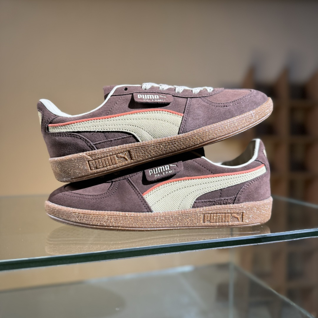 150 Puma彪马 Palermo 棕色 舒适百搭低帮德训板鞋 398382-02