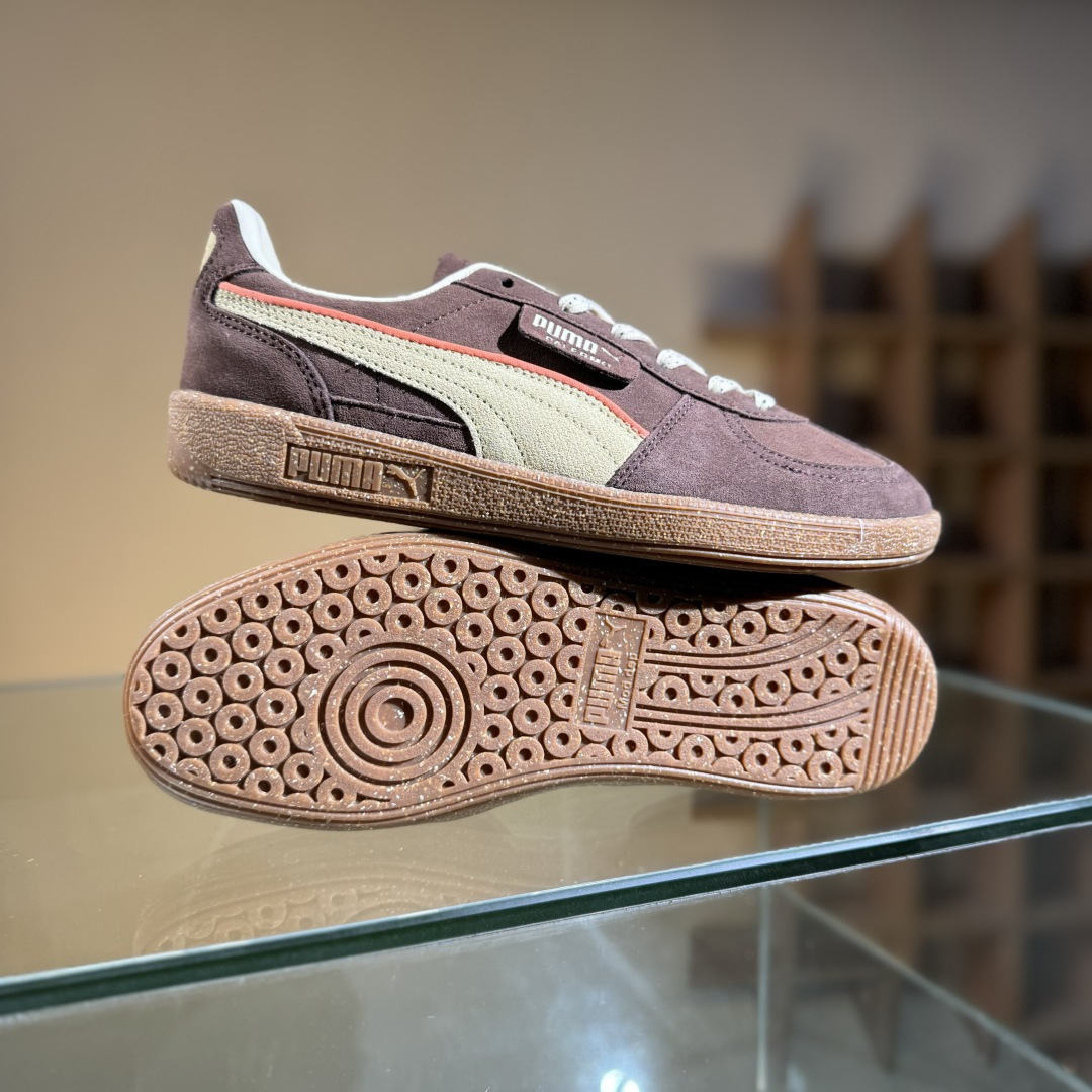 150 Puma彪马 Palermo 棕色 舒适百搭低帮德训板鞋 398382-02