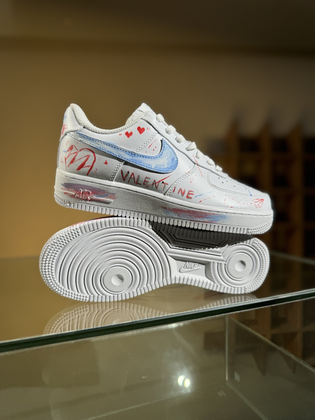 260 Nike Air Force 1'07 Low 爱心涂鸦 空军一号低帮休闲板鞋 DD8959-100