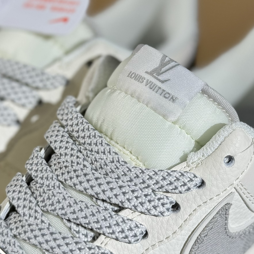 260 Nike Air Force 1'07 Low LV联名 灰白双拼 空军一号低帮休闲板鞋 SM6668-103