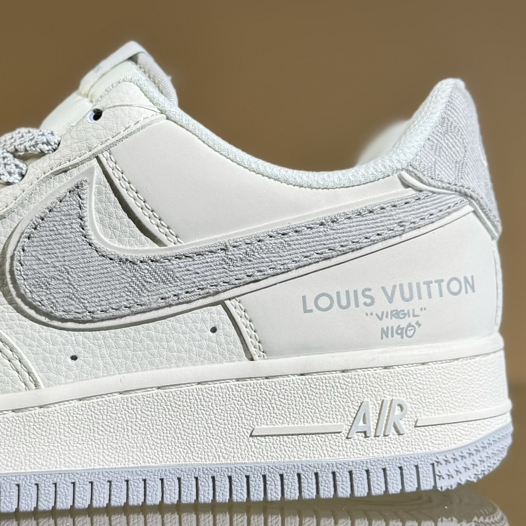 260 Nike Air Force 1'07 Low LV联名 灰白双拼 空军一号低帮休闲板鞋 SM6668-103