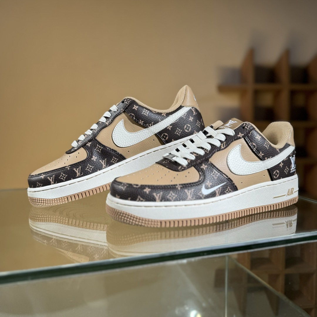 260 Nike Air Force 1'07 Low LV联名 咖啡棕小白勾 空军一号低帮休闲板鞋 LW9279-009-Chinese UA Cheap High Quatity Brand Clothes Bags handbags Sneakers wholesale wholesaler seller from China Factory suppliers Fashion Clothing Shoes best Quality Beautiful Price 260 Nike Air Force 1'07 Low LV联名 咖啡棕小白勾 空军一号低帮休闲板鞋 LW9279-009