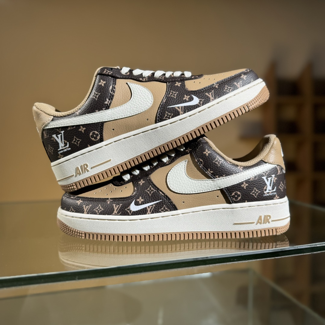 260 Nike Air Force 1'07 Low LV联名 咖啡棕小白勾 空军一号低帮休闲板鞋 LW9279-009-Chinese UA Cheap High Quatity Brand Clothes Bags handbags Sneakers wholesale wholesaler seller from China Factory suppliers Fashion Clothing Shoes best Quality Beautiful Price 260 Nike Air Force 1'07 Low LV联名 咖啡棕小白勾 空军一号低帮休闲板鞋 LW9279-009