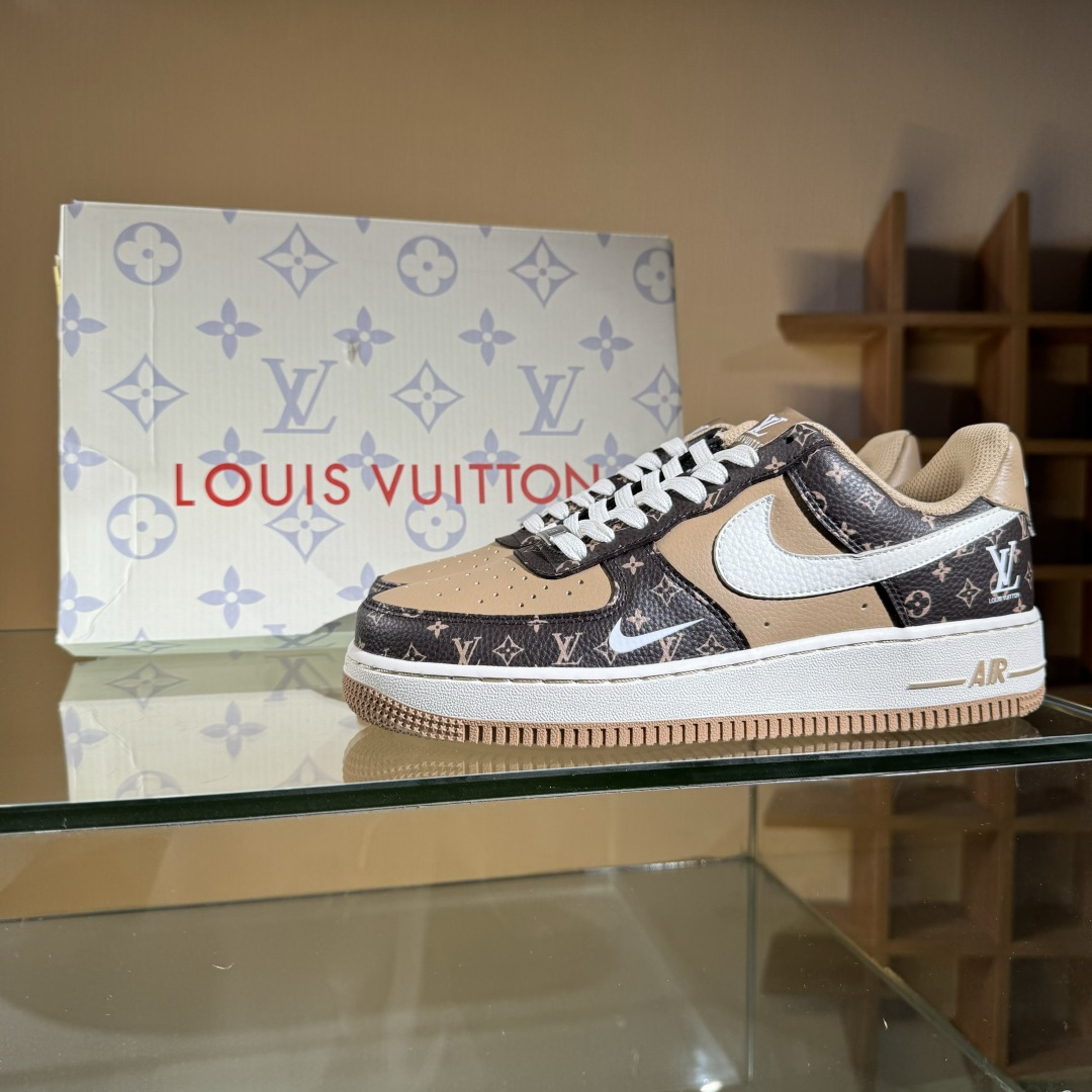 260 Nike Air Force 1'07 Low LV联名 咖啡棕小白勾 空军一号低帮休闲板鞋 LW9279-009-Chinese UA Cheap High Quatity Brand Clothes Bags handbags Sneakers wholesale wholesaler seller from China Factory suppliers Fashion Clothing Shoes best Quality Beautiful Price 260 Nike Air Force 1'07 Low LV联名 咖啡棕小白勾 空军一号低帮休闲板鞋 LW9279-009