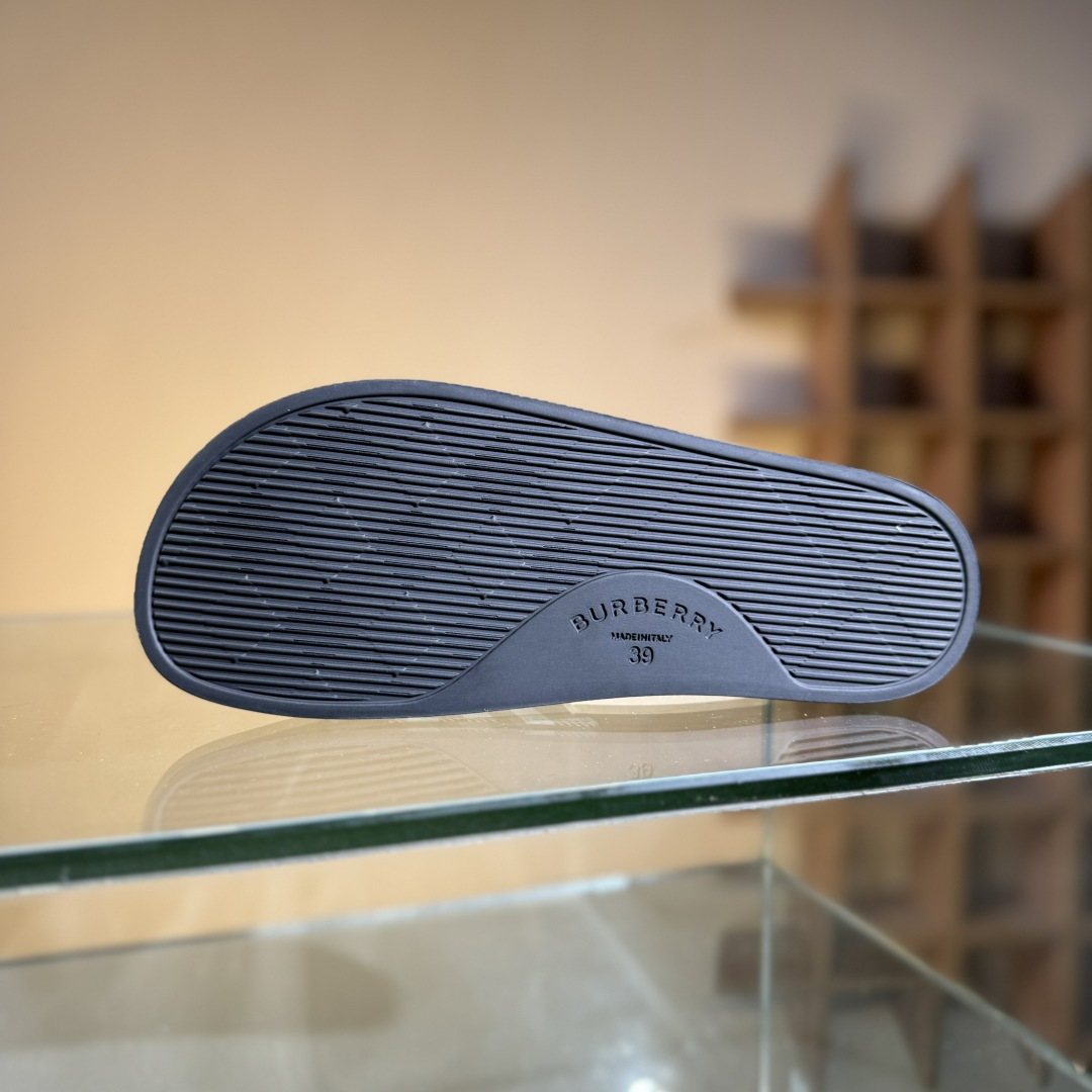 200 Burberry巴宝莉拖鞋夏季新款经典格纹拖鞋Vintage复古格纹拖鞋