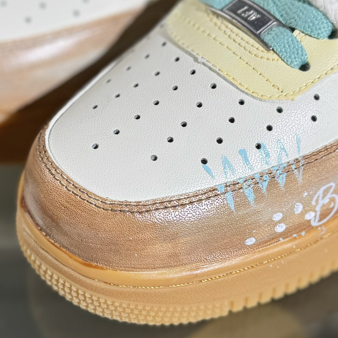 260 Nike Air Force 1'07 Low ”Mint Bubble” 手绘涂鸦 薄荷气泡 空军一号低帮休闲板鞋 XC2351-505