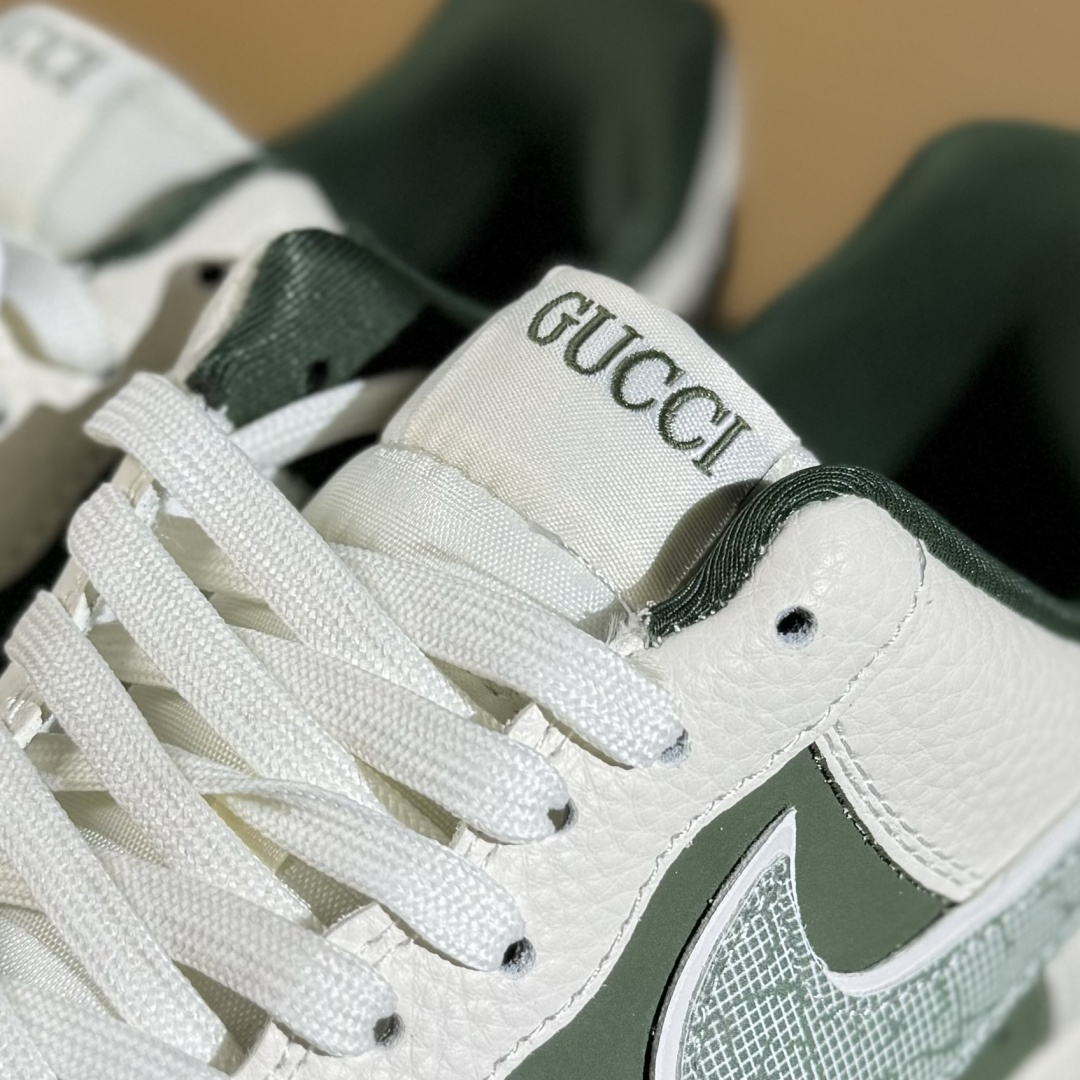 260 Nike Air Force 1'07 Low 古驰联名 橄榄绿鬼脸 空军一号低帮休闲板鞋 KK1988-095