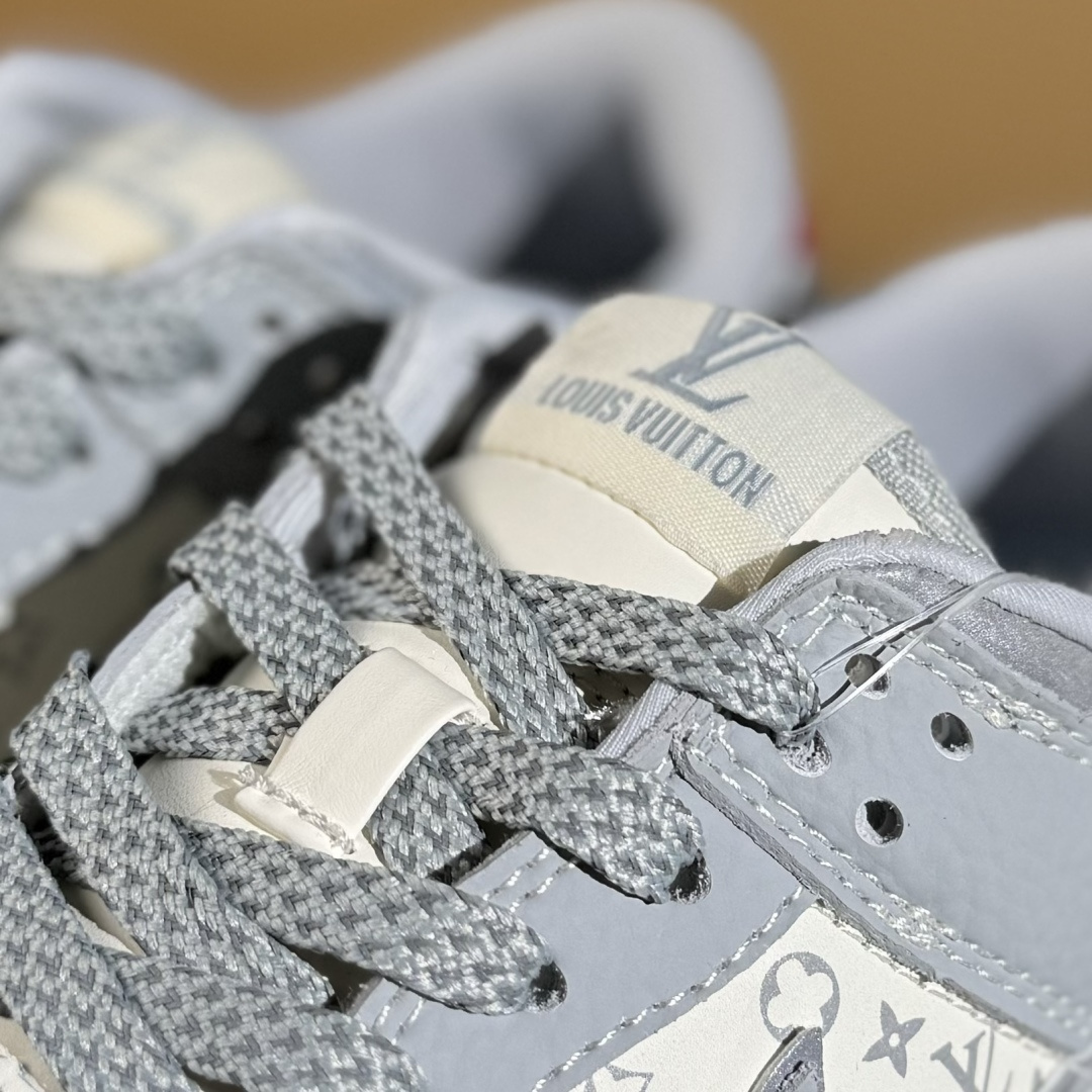 280 Air Jordan 1 Low AJ1 乔1 LV联名 经典灰白 高端定制 低帮复古篮球鞋 SC9207-426