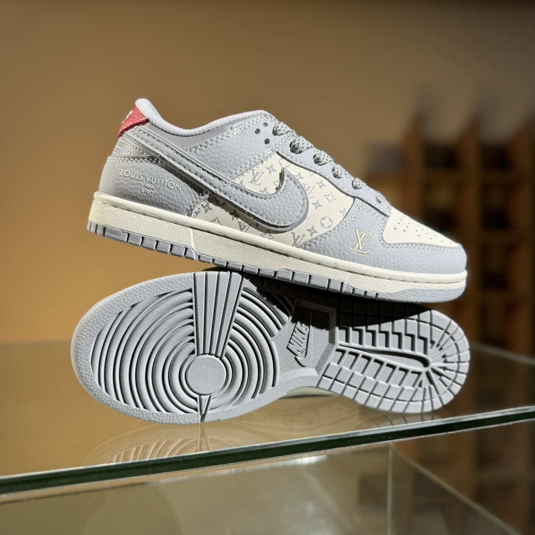 280 Air Jordan 1 Low AJ1 乔1 LV联名 经典灰白 高端定制 低帮复古篮球鞋 SC9207-426