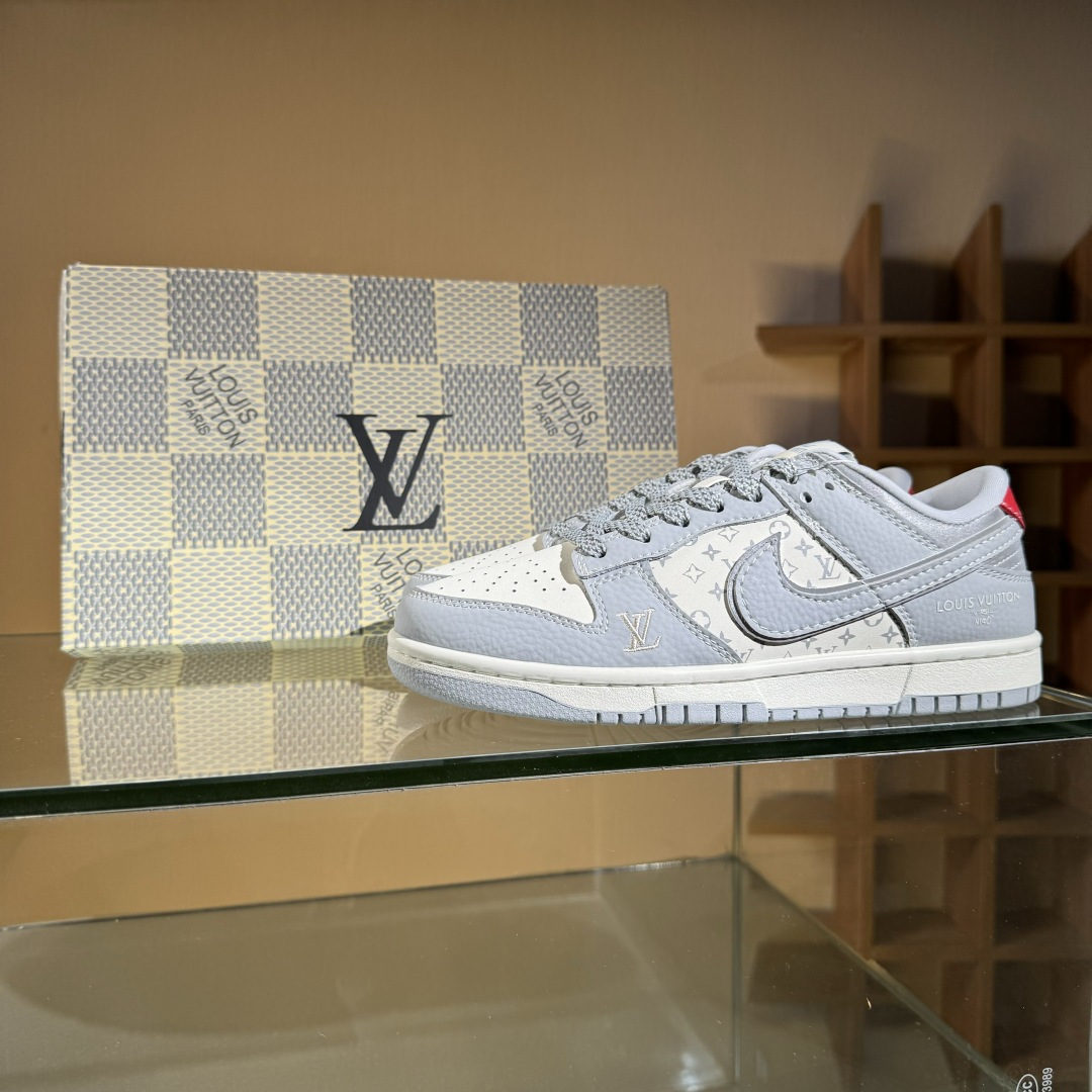 280 Air Jordan 1 Low AJ1 乔1 LV联名 经典灰白 高端定制 低帮复古篮球鞋 SC9207-426