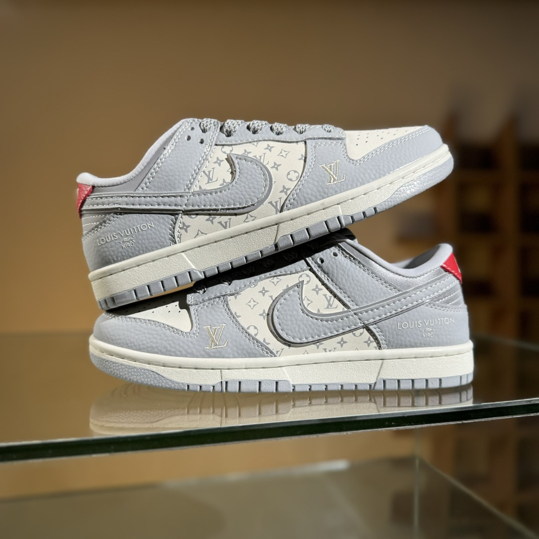 280 Air Jordan 1 Low AJ1 乔1 LV联名 经典灰白 高端定制 低帮复古篮球鞋 SC9207-426