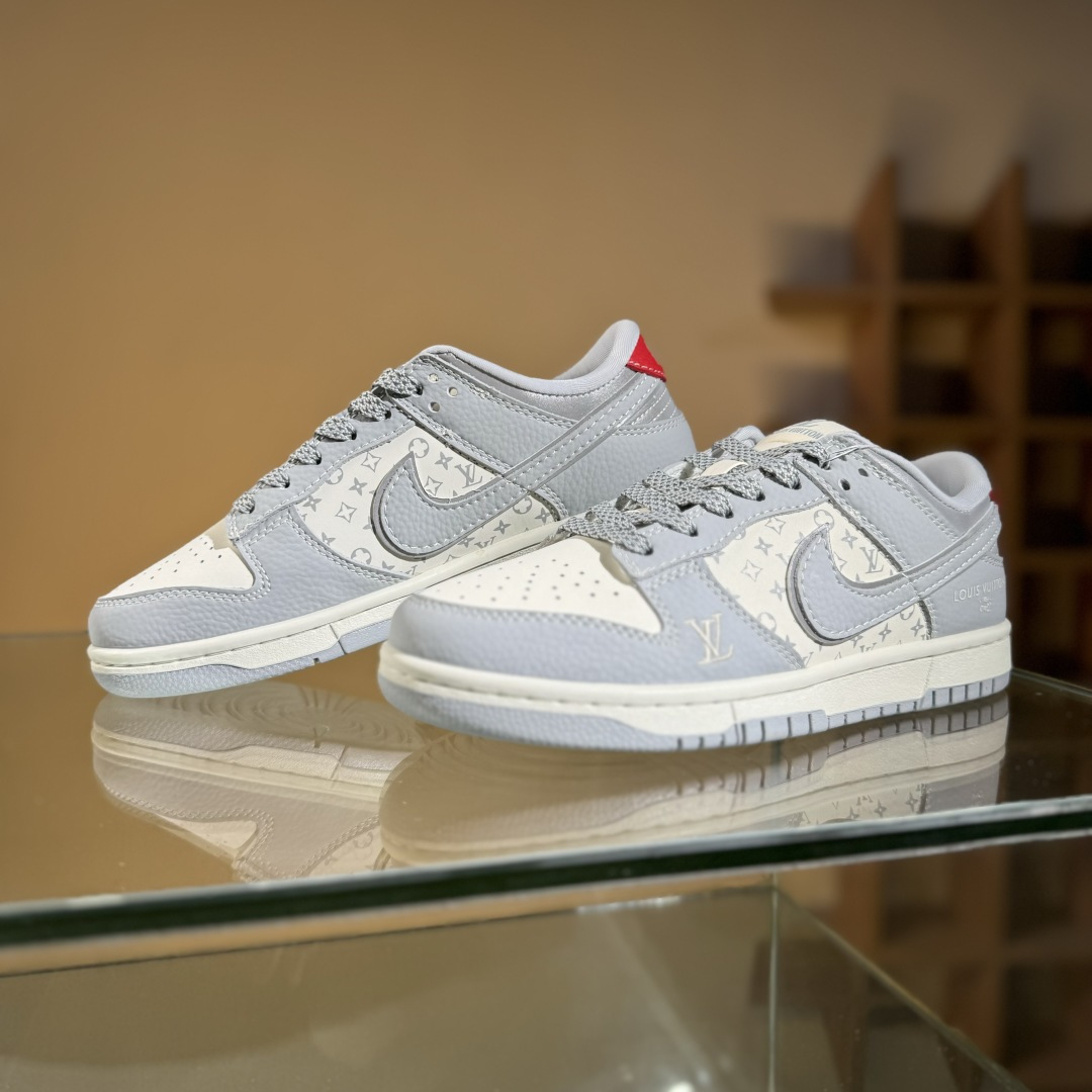 280 Air Jordan 1 Low AJ1 乔1 LV联名 经典灰白 高端定制 低帮复古篮球鞋 SC9207-426