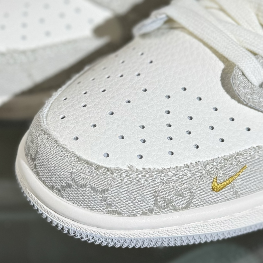 280 Travis Scott x Fragment Design x Air Jordan 1 Low OG SP AJ1 乔1 古驰联名 烟灰帆布 低帮文化休闲板鞋 XS7089-604