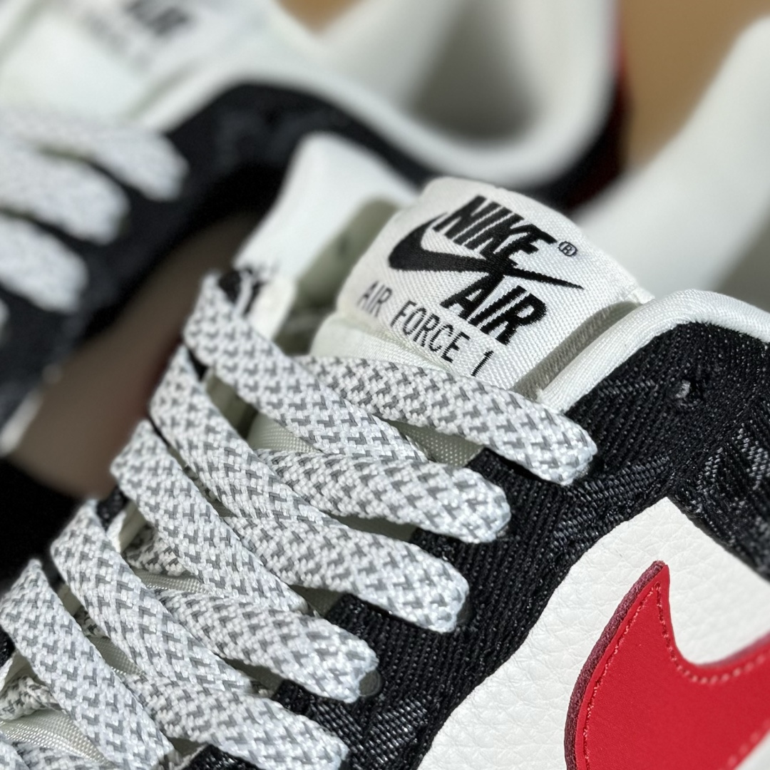 260 Nike Air Force 1'07 Low LV联名 白红黑牛仔 空军一号低帮休闲板鞋 ZD1988-002-Chinese UA Cheap High Quatity Brand Clothes Bags handbags Sneakers wholesale wholesaler seller from China Factory suppliers Fashion Clothing Shoes best Quality Beautiful Price 260 Nike Air Force 1'07 Low LV联名 白红黑牛仔 空军一号低帮休闲板鞋 ZD1988-002