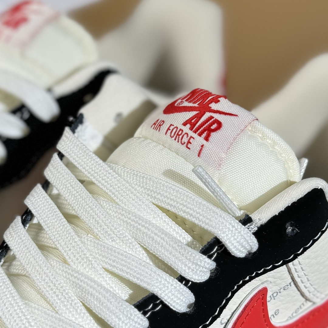 260 Nike Air Force 1'07 Low 黑红勾 空军一号低帮休闲板鞋 KB1688-001