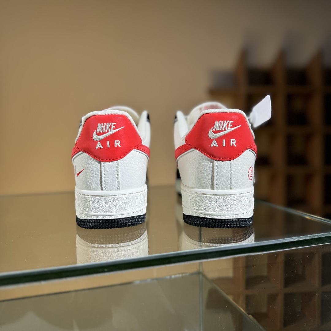 260 Nike Air Force 1'07 Low 黑红勾 空军一号低帮休闲板鞋 KB1688-001