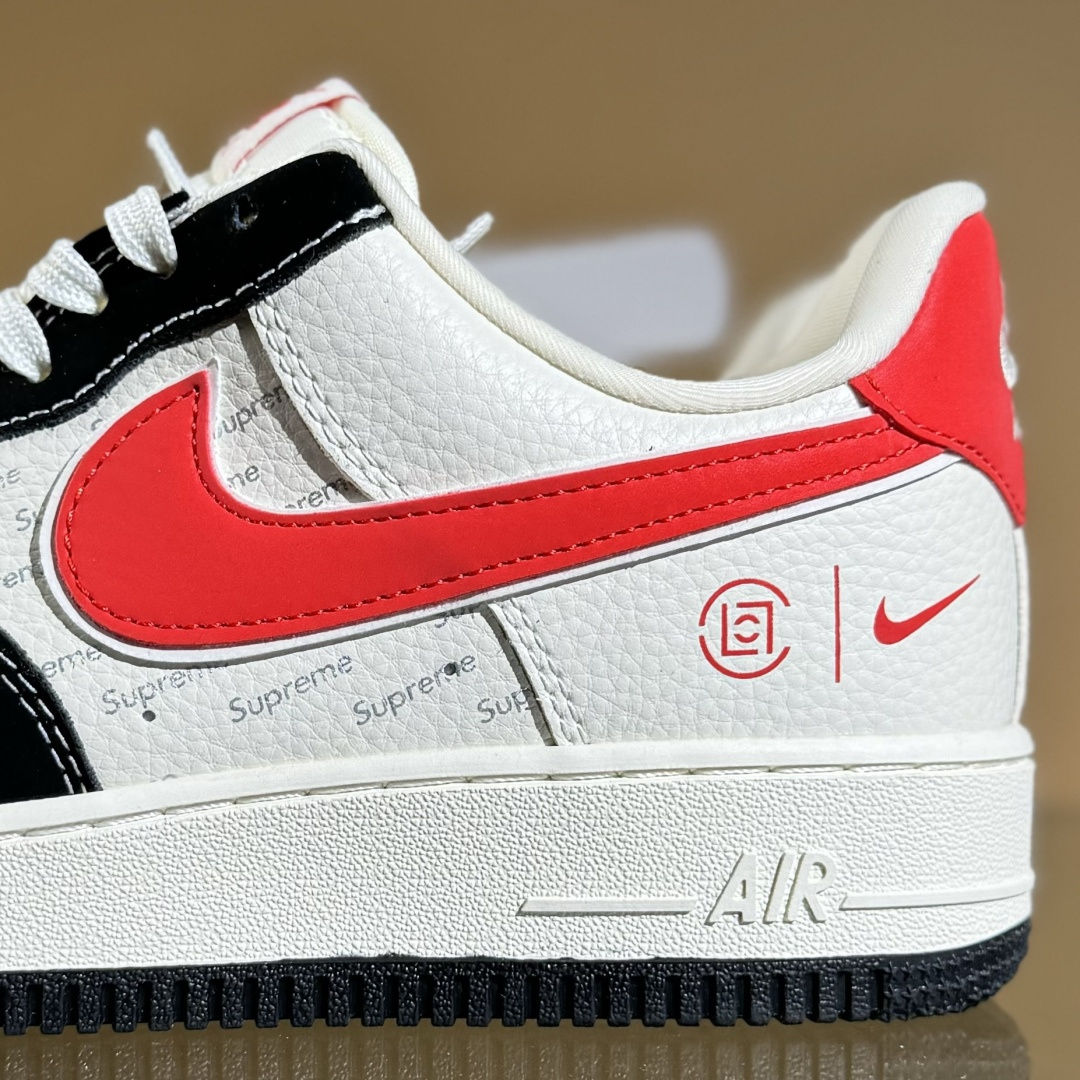 260 Nike Air Force 1'07 Low 黑红勾 空军一号低帮休闲板鞋 KB1688-001