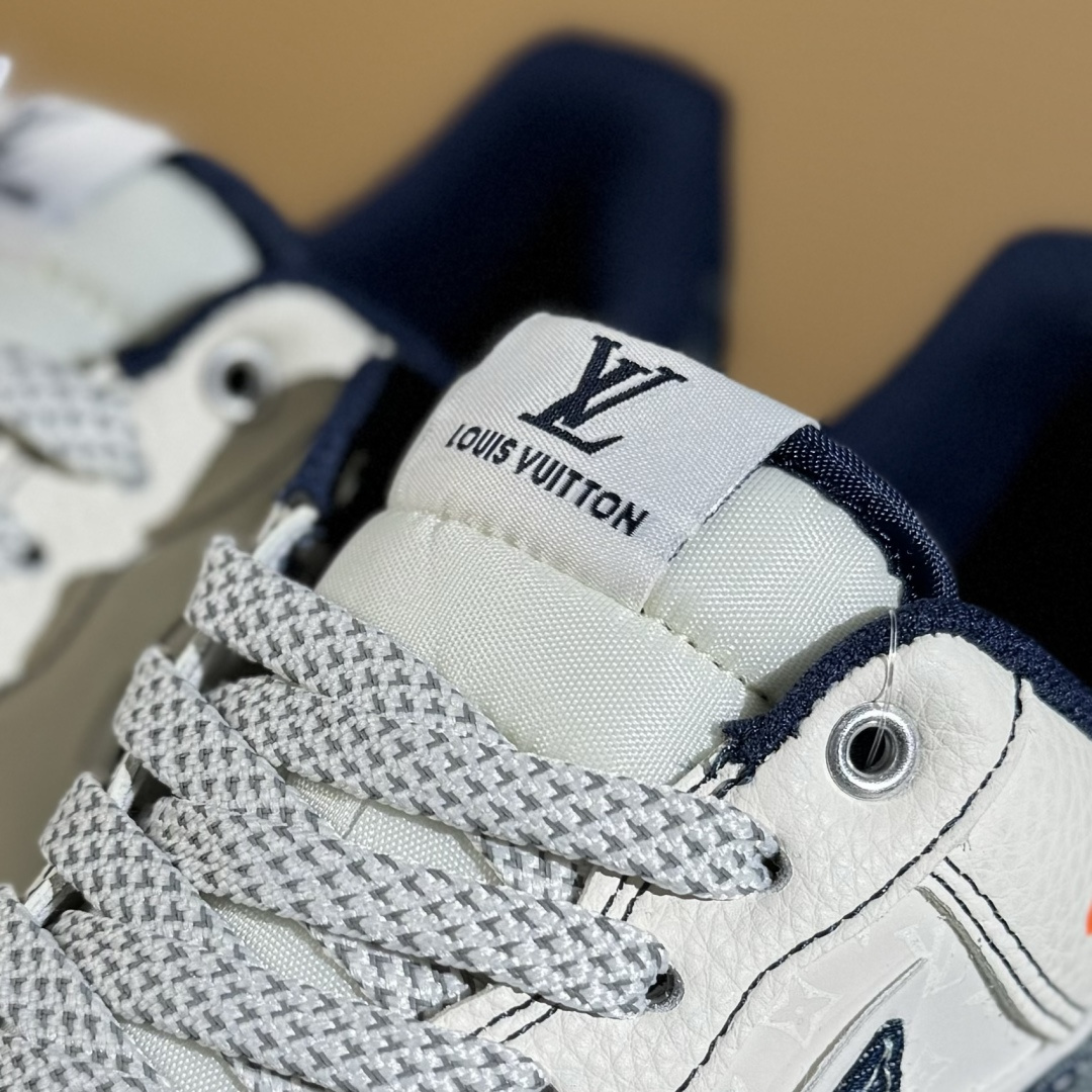 260 Nike Air Force 1'07 Low LV联名 黑线蓝牛仔 空军一号低帮休闲板鞋 YX5066-345