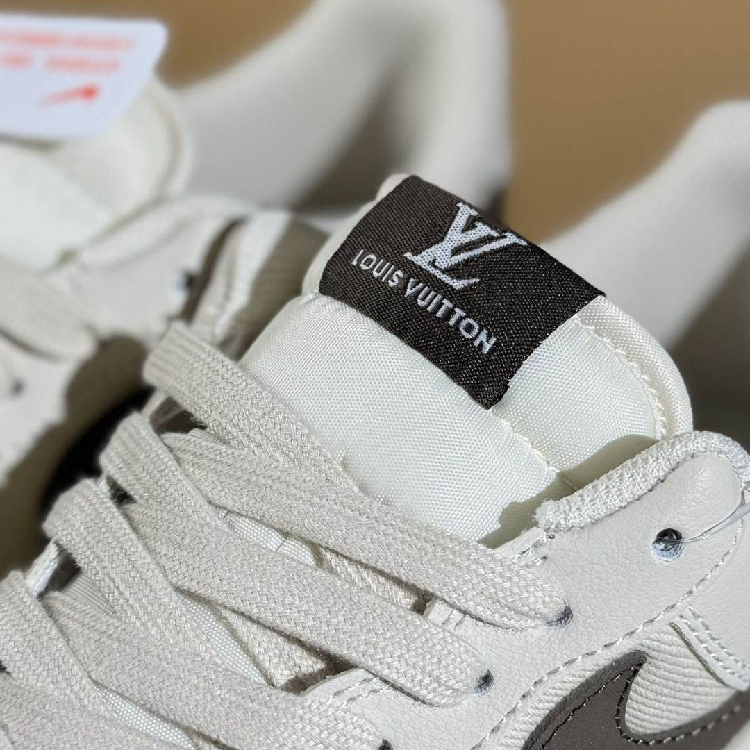 260 Nike Air Force 1'07 Low LV联名 网面拼接米棕 空军一号低帮休闲板鞋 QW5836-004
