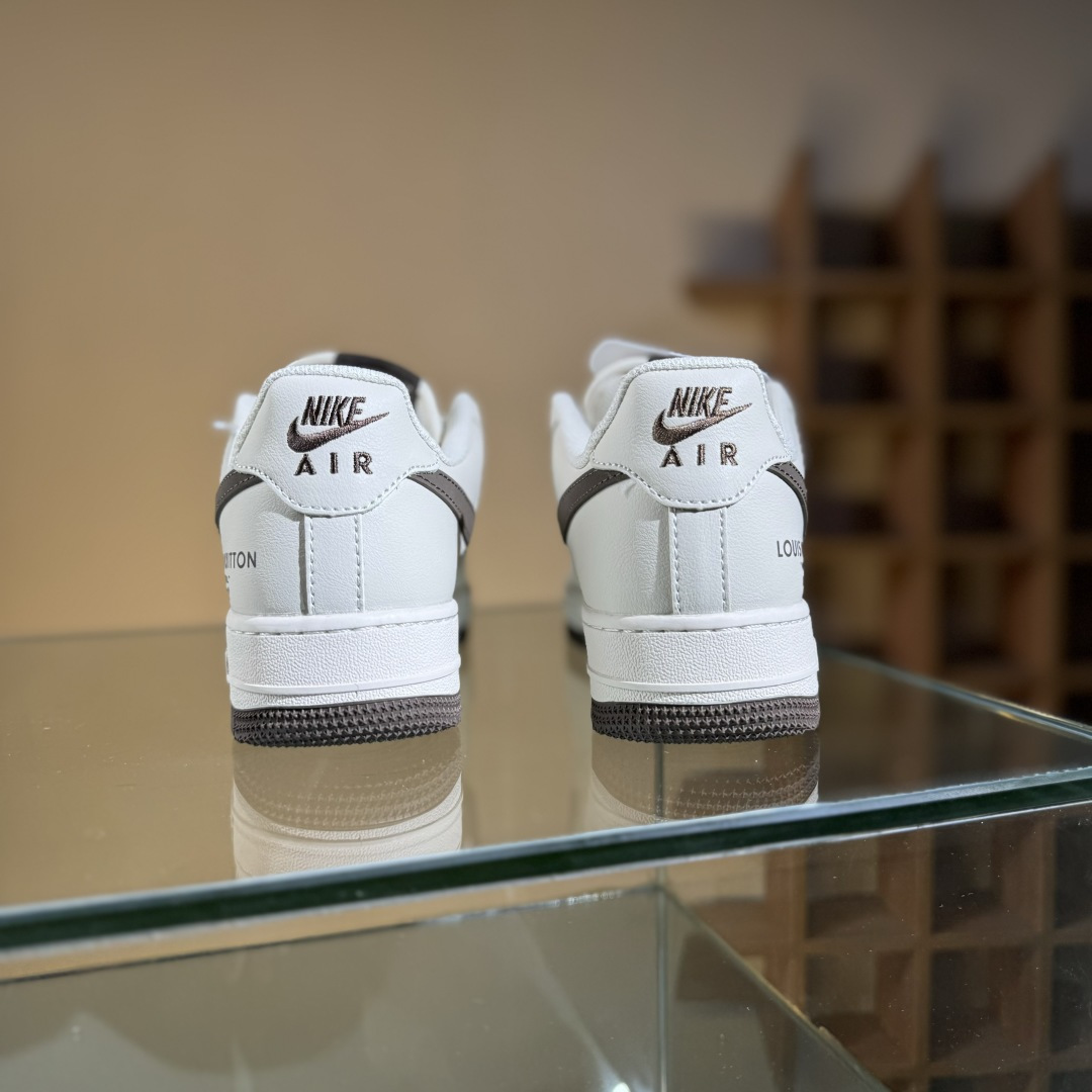 260 Nike Air Force 1'07 Low LV联名 网面拼接米棕 空军一号低帮休闲板鞋 QW5836-004