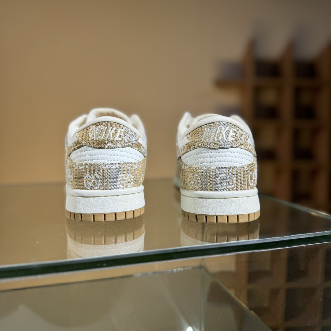 280 Nike SB Dunk Low 古驰联名 卡其灰牛仔 周年高端定制 低帮休闲板鞋 SC9207-421