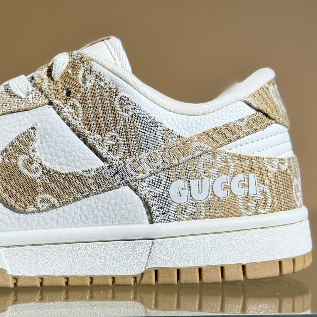 280 Nike SB Dunk Low 古驰联名 卡其灰牛仔 周年高端定制 低帮休闲板鞋 SC9207-421