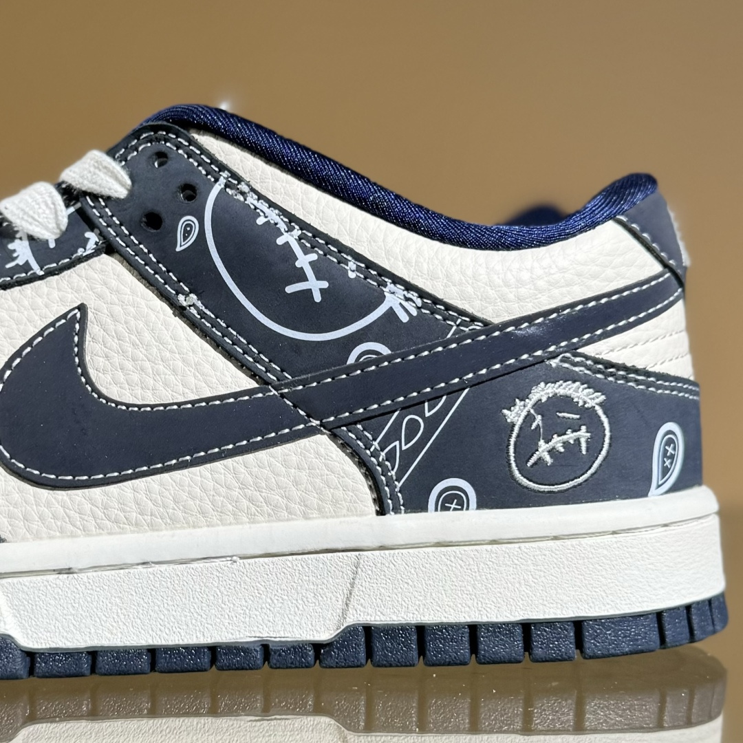 280 Nike SB Dunk Low 藏蓝鬼脸腰果花 周年高端定制 低帮休闲板鞋 KK1333-046