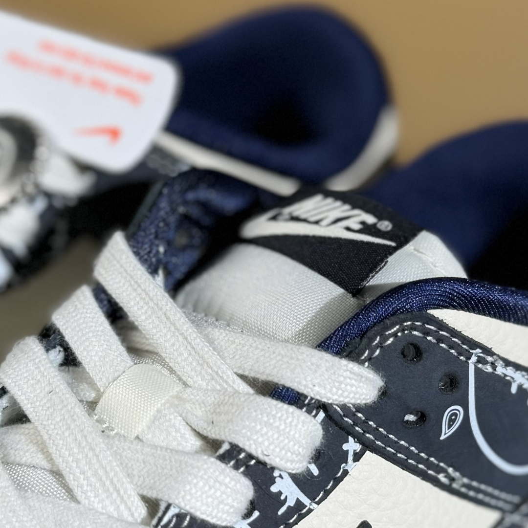 280 Nike SB Dunk Low 藏蓝鬼脸腰果花 周年高端定制 低帮休闲板鞋 KK1333-046