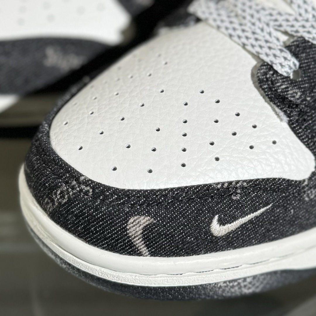 280 Nike SB Dunk Low Sup联名 黑牛仔 周年高端定制 低帮休闲板鞋 SC9207-414